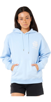 2025 Rip Curl Dame Shore Break Heritage Hættetrøje 0AKWFL - Light Blue