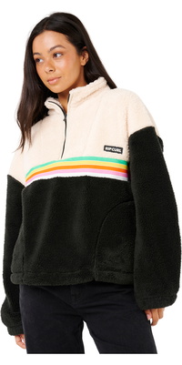 2025 Rip Curl Dame Surf Revival Polar Fleece 0AEWFL - Black / Off-white