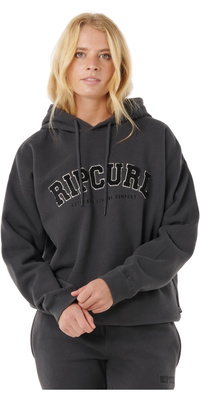 2025 Rip Curl Varsity-hættetrøje Til Kvinder 08HWFL - Washed Black