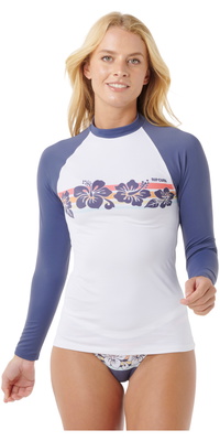 2025 Rip Curl Womens Waikiki Waves UPF Langærmet Lycravest 18ZWRV - Navy