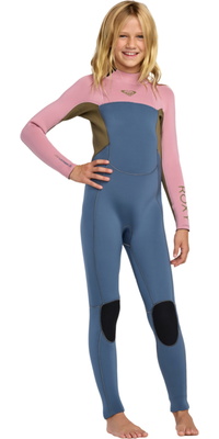 2026 Roxy Junior Prologue + 4/3mm Back Zip Våddragt 26RW213508 - Ash