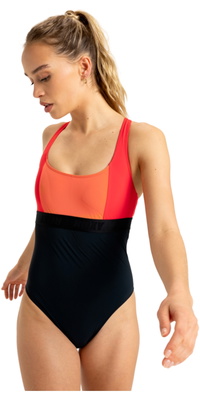 2025 Roxy Dame Active Colorblock Badetøj ERJX103711 - Anthracite