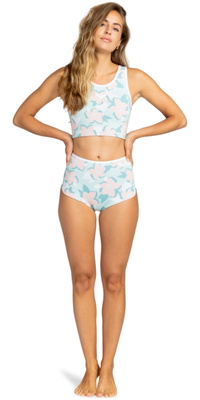 2025 Roxy Dame Rise 1mm Neopren Top ERJW003003 - Harbor Gray