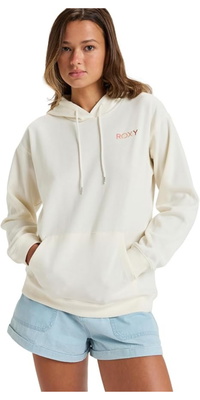 2025 Roxy Dame Saturdaze Pullover Hættetrøje ERJFT04996 - Egret