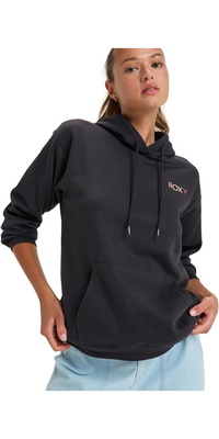 2025 Roxy Dame Saturdaze Pullover Hættetrøje ERJFT04996 - Phantom
