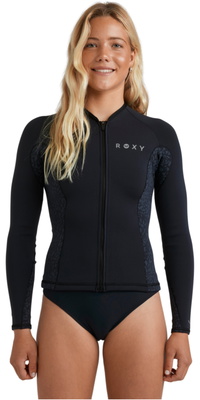 2025 Roxy Dame Swell Natural 1mm Front Zip Jakke 26BW273501 - Animal