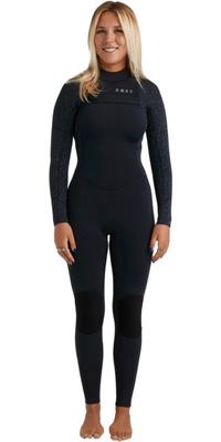 2026 Roxy Dame Swell Natural 4/3mm Chest Zip Våddragt Med Lynlås 26BW213509 - Animal