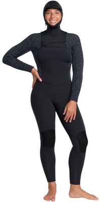 2025 Roxy Dame Swell Natural 5/4mm Chest Zip Hættevåddragt 26BW203503 - Animal