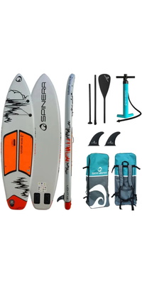 2026 Spinera Light 112 ISUP-pakke Inkl. Aluminiumsåre, Leash, Pumpe Og Taske SP-SUP-LI25-112  Grå/orange