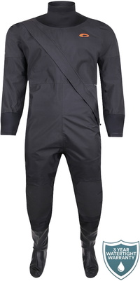 2025 Typhoon Unisex Runswick Drydragt Med Front Entry 100194 - Black