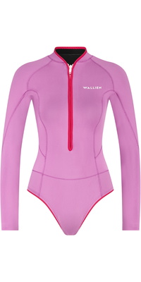 2026 Wallien Womens Horizonia Yulex 1.5mm Front Zip Springsuit Wetsuit 10101 -.. Lilac