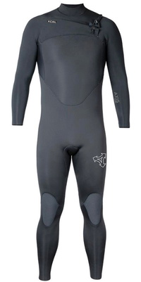 2026 Xcel Herre Axis 5/4mm Chest Zip Våddragt ME54ZAX5 - Black