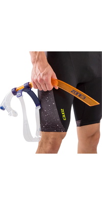 2026 ZONE3 Front Facing Swim Drill Snorkel SA18FFS - Orange/klar/ Navy