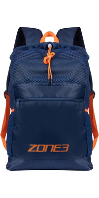 2026 ZONE3 Stor Træningsrygsæk I Mesh SA25LMTB103 - Navy / Orange