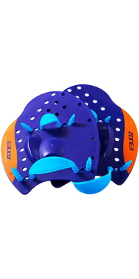 2026 ZONE3 Power Stroke Svømmehåndpadler SA18CPAD - Blue / Rød