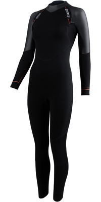 2026 ZONE3 Womens Active-Flex Swim Wetsuit WS25WACTF101 - Black / Orange