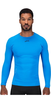 2026 Zhik Herre Eco Spandex LT Langærmet Baselayer Top DTP-0163-M-CYA - Cyan