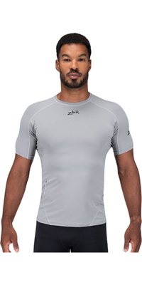 2026 Zhik Eco Spandex LT Kortærmet Baselayer-top Til Mænd DTP-0167-M-PLT - Platinum