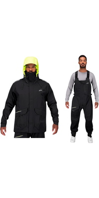 2026 Zhik Herre OFS600 Offshore Cruising Jacket & OFS700 Salopettes Sejldragt ZMOFS600JASCS - Black