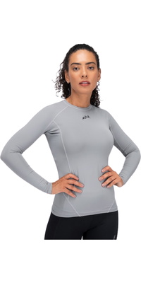 2026 Zhik Dame Eco Spandex LT Langærmet Baselayer Top DTP-0163-W-PLT - Platinum