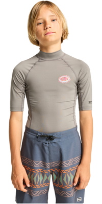 2026 Billabong Junior Genudgivelse Af Kortærmet Lycra-vest EBBWR03009 - Pewter