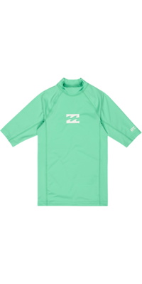2026 Billabong Junior Waves Kortærmet Lycra-trøje Til Hele Dagen EBBWR00101 - Acid Green