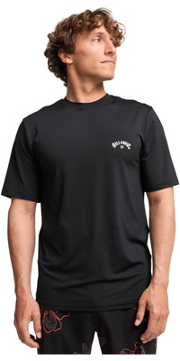 2026 Billabong Herre-lycra-vest Med Kort ærme Og Buet Ryg EBYWR03019 - Black