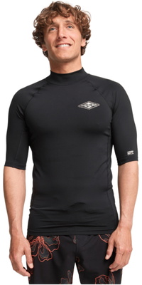 2026 Billabong Genudgivet Kortærmet Lycra-vest Til Mænd EBYWR03027 - Black