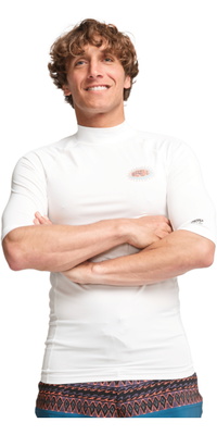 2026 Billabong Herre-lycra-vest Med Korte ærmer (genudgivelse) EBYWR03027 - White