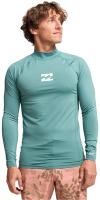 2026 Billabong Herre-lycra-vest Med Lange ærmer Fra Waves, EBYWR00102 - Sea Green