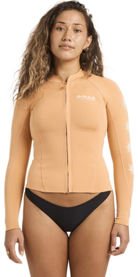 2026 Billabong Dame 1mm Peeky Natural-jakke 24BW193500 - Tangerine