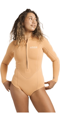 2026 Billabong Dame Salty Dayz Naturfarvet 2mm Langærmet Forårsdragt 24BW193503 - Tangerine