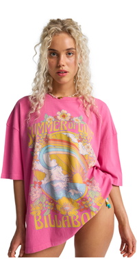 2026 Billabong Summer Of Love-T-shirt Til Kvinder EBJZT00592 - Guava