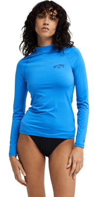 2026 Billabong Tropisk Surf-lycra-vest Med Lange ærmer Til Kvinder EBJWR03014 - True Blue
