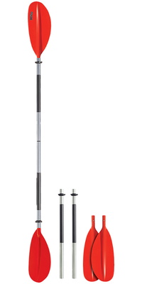 2026 Bravo KWB 220 Buet Blad 4-delt Aluminiumsåre 220 Cm BR-PA-KWB-220-4A - Red