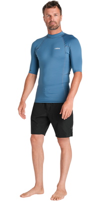 2026 C-Skins Herre Nuwave UV Basics Kortærmet Lycra-vest C-NLYSSMC - Steel Blue