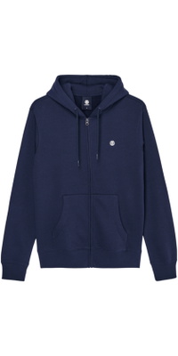 2026 Element Herre Ikonsyet Broderi Zip Op Hoodie ELYFT00199 - Eclipse Navy