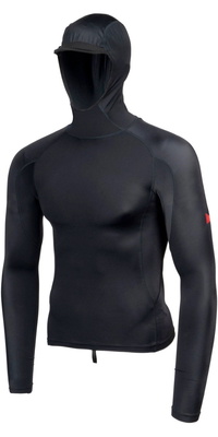 2026 Florence Marine X Herre Langærmet Lycra-vest Med Hætte FMSS00030 - Black