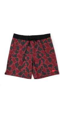 2026 Florence Marine X Standardudgave, Elastiske Shorts FMBS00041 - Maroon Camo