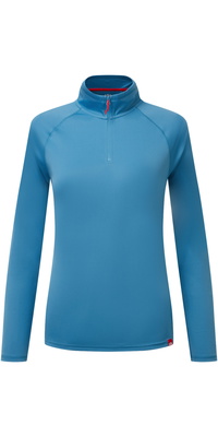 2026 Gill UV Tec Langærmet Zip-T-shirt Til Kvinder UV009W - Seascape
