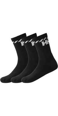 2026 Helly Hansen Bomulds Sport -sokker 3-pak 67479 - Black