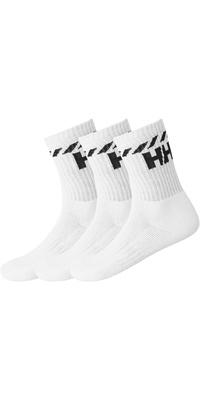 2026 Helly Hansen Bomulds Sport -sokker 3-pak 67479 - White