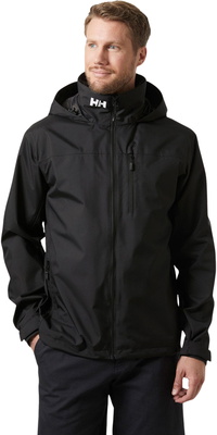 2026 Helly Hansen Herre Crew -sejljakke Med Hætte 2.0 34443 - Black