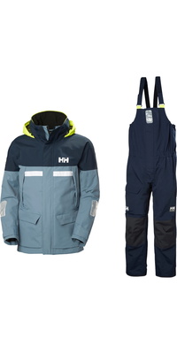 2026 Helly Hansen Herre- Pier 4.0-jakke Og Pier 4.0-sejldragt Med Seler - Washed Navy