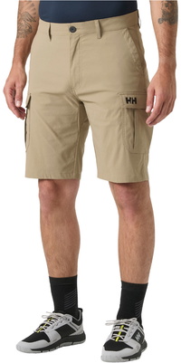 2026 Helly Hansen Herre Quickdry 11 Cargo Shorts 34537 - Pebble
