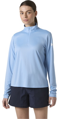 2026 Helly Hansen Tech 1/2 Zip 49562 Til Kvinder - Bright Blue