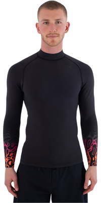 2026 Hurley Herre Air 1/ 1mm -våddragtjakke Med Boblemønster I Farveovergang MSJTL13101 - Black Bubble