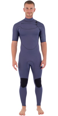 2026 Hurley Herre Air 2/ 2mm Kortærmet Chest Zip Våddragt MFS0013212 - Destroyer
