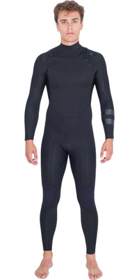 2026 Hurley Herre Air 4/3mm Chest Zip Våddragt MFS0013413 - Black