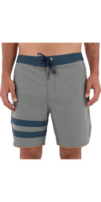 2026 Hurley Herre Phantom Eco Block Party Solid 18 Boardshorts HSP26MMBS07158 - Great White